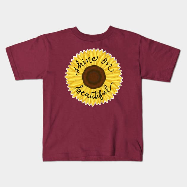 Shine On Beautiful Kids T-Shirt by BlackSheepArts